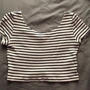 Super cropped H&M sweater style shirt.